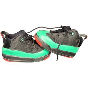 Nike Air Jordan Dub Zero GT Toddler Size 7C Black Infrared Verde Sneakers No Box